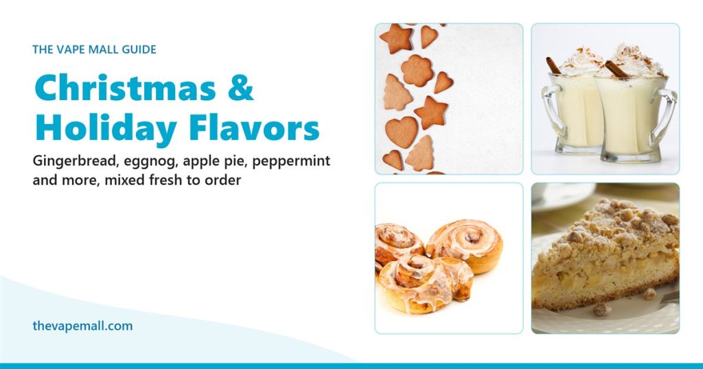 Gingerbread cookies, eggnog, cinnamon rolls and apple pie